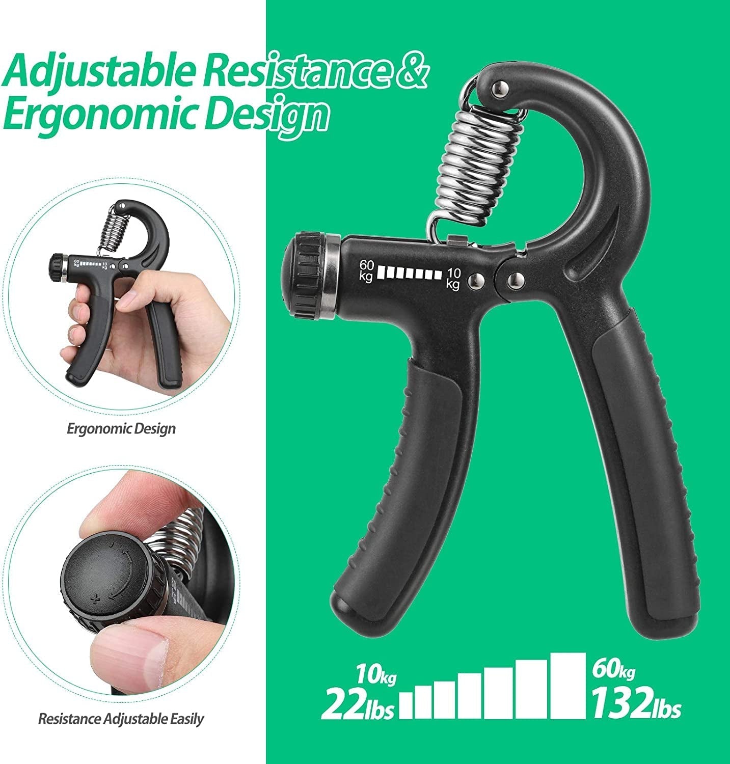 Grip Strength Trainer | Adjustable Resistance for Musicians & Athletes