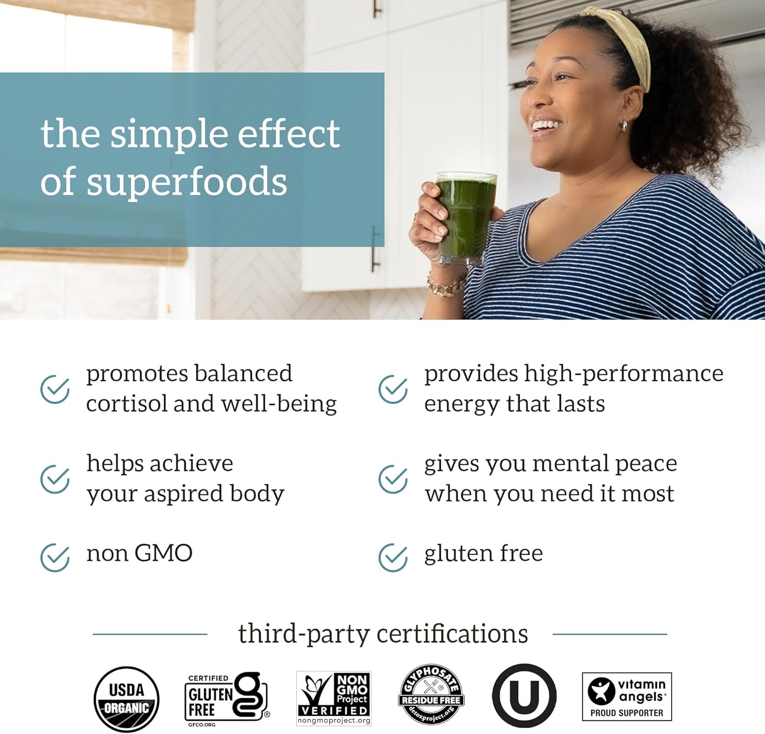 GO Packs Green Juice - Organic Superfood Supplement Powder - 30 Travel Packs