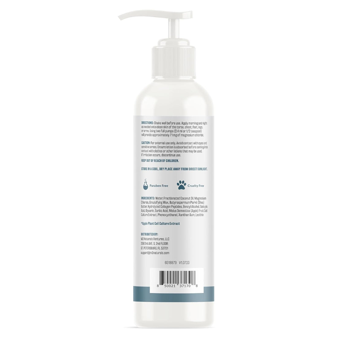 Magnesium Lotion - Ease Muscle Cramps, Calm Restless Legs, Promote Restful Sleep, Moisturize & Hydrate Skin - 8 Fl Oz - Magnesium Cream for Sleep, Magnesium Butter, Topical Magnesium