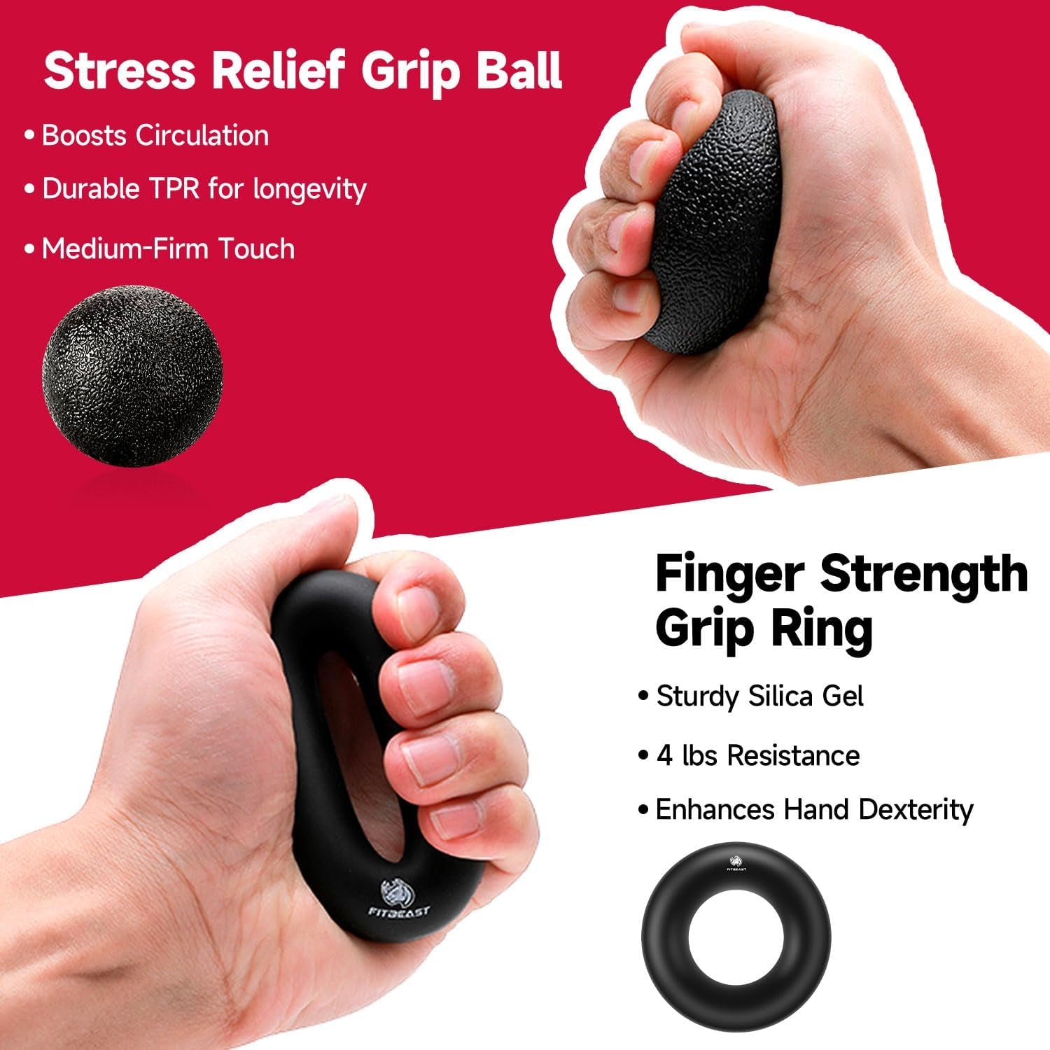 Grip Strengthener Kit – Adjustable Resistance Forearm Hand Grips.