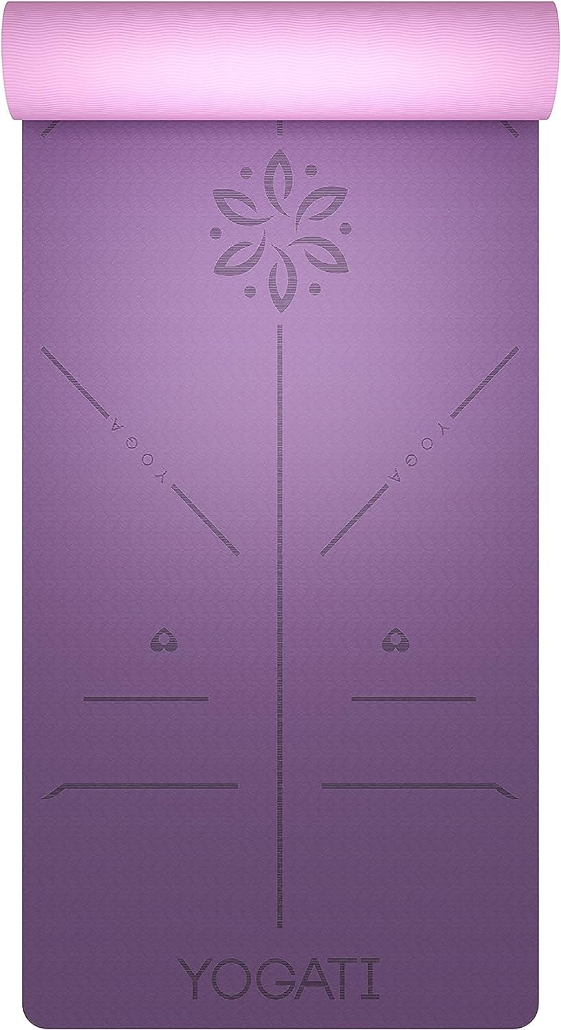 Yoga Mats for Home Workout. Non Slip Yoga Mat with Strap. Thick Yoga Mats for Women and Men. Pilates Mat Ideal for Fitness and Gym. Exercise Mat Thick. Yoga Mat Thick. Workout Mat. Yoga Matt