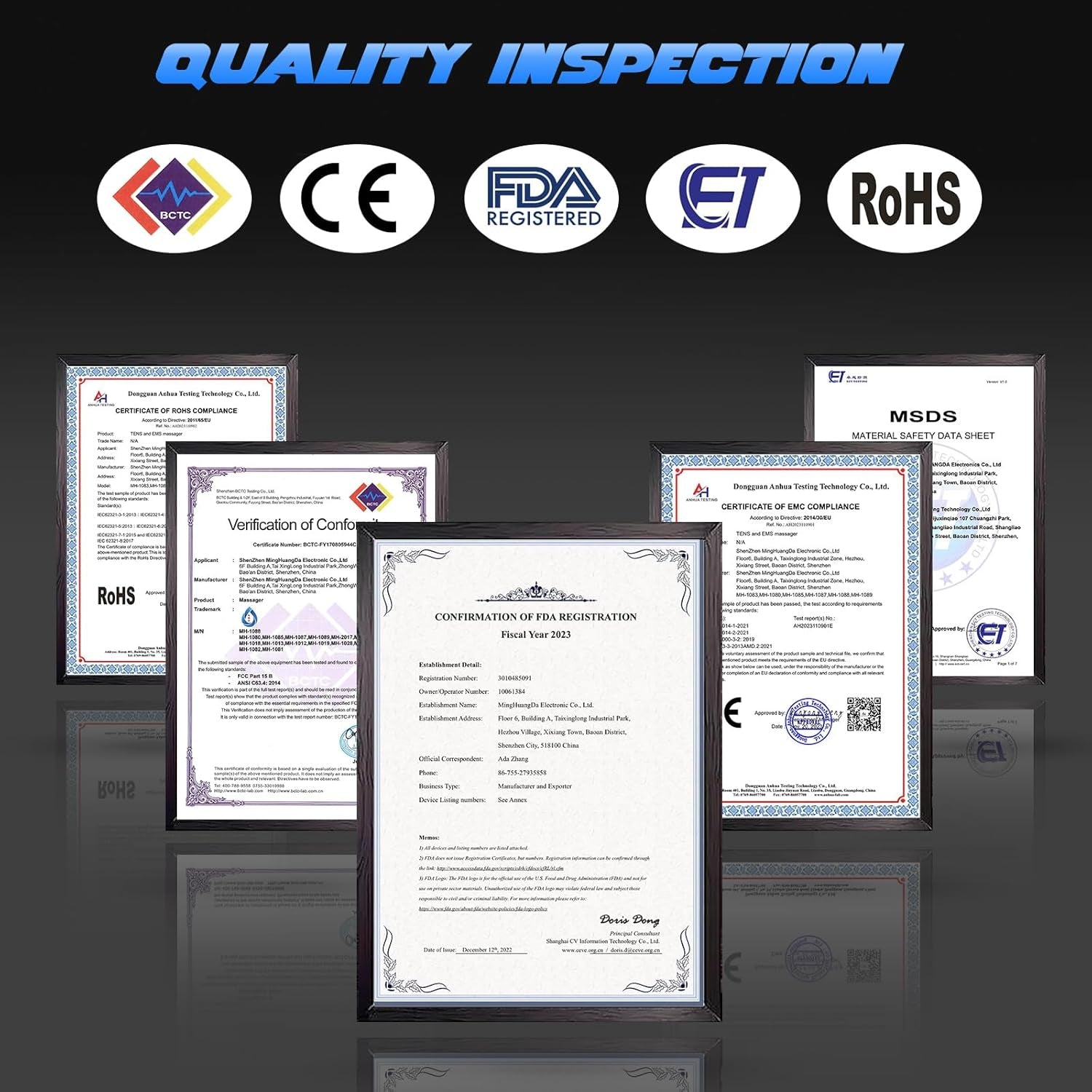 FDA-Cleared MHD TENS Muscle Stimulator