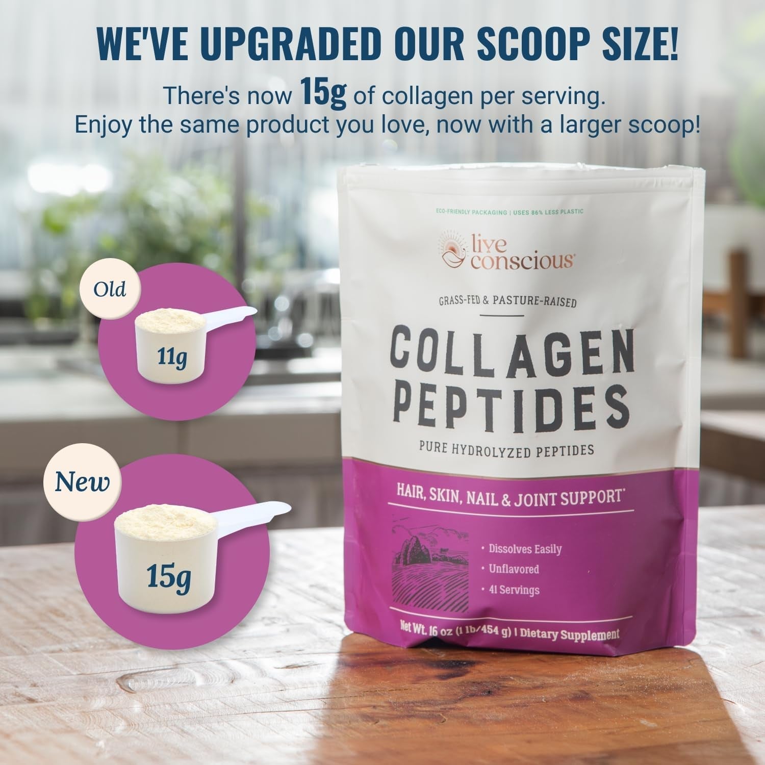 Hydrolyzed Collagen Peptides Powder - Hair, Skin, Nails & Joints.