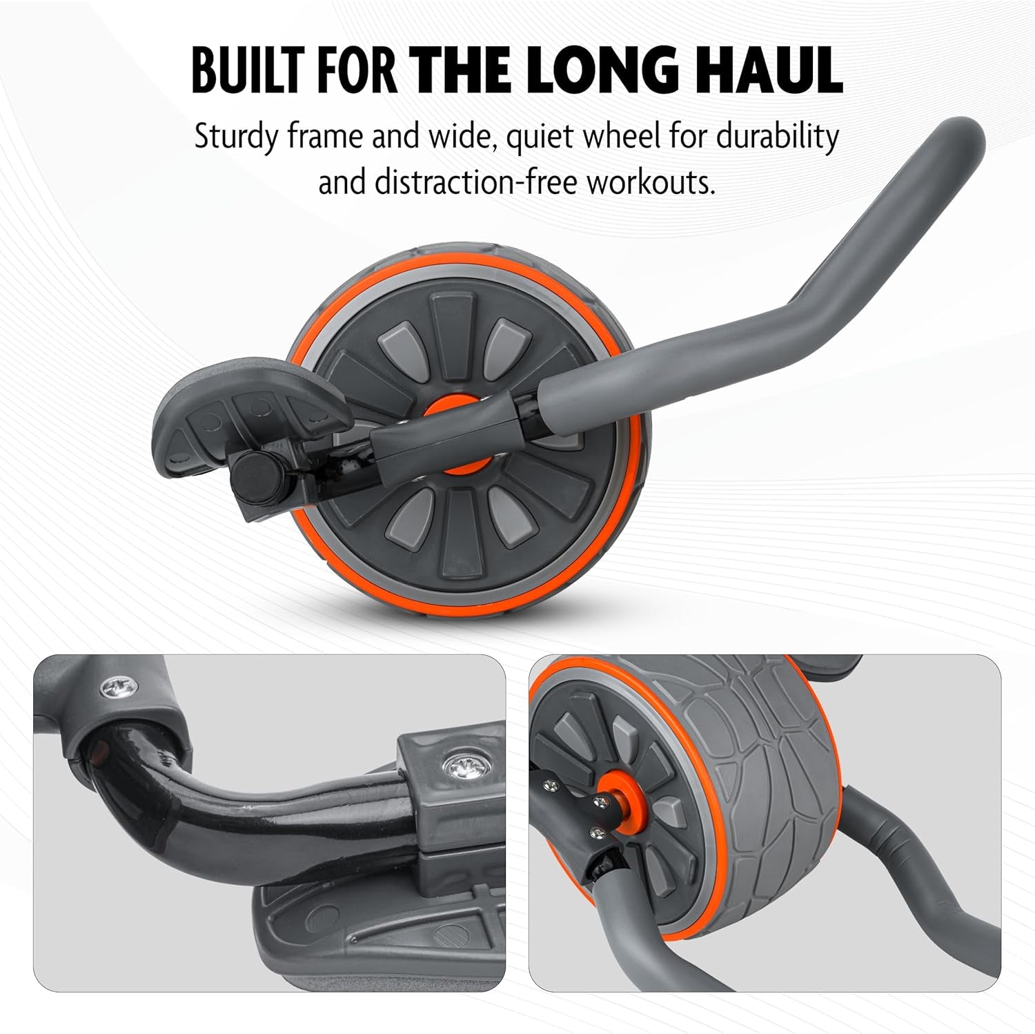 Ab Roller Wheel with Elbow Support & 2 Knee Pads - Abdominal Trainer for Core Workout - Perfect Abs Workout Equipment for Home and Gym - Flex Exercise Roller for Men and Women