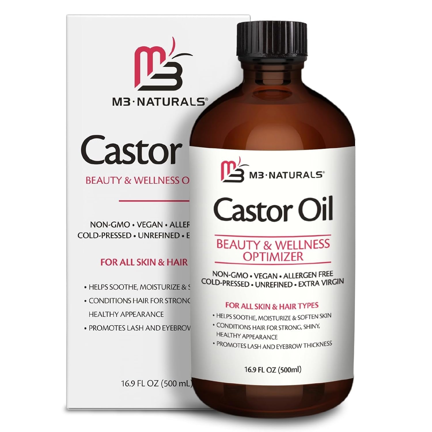 100% Pure Castor Oil 500Ml - Hexane Wellness &amp; Relaxation