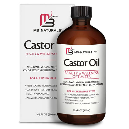 100% Pure Castor Oil 500Ml - Hexane Wellness &amp; Relaxation