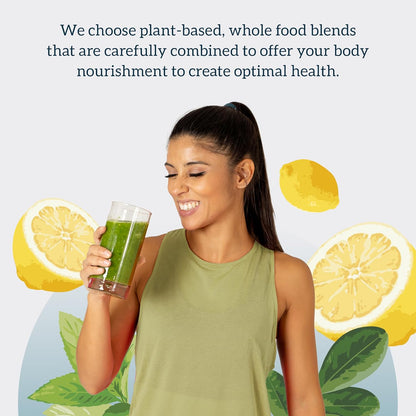 Green Juice - Organic Superfood Powder - 90-Day Supply - Organic Vegan Greens - Helps Decrease Cortisol - Provides Better Response to Stress - Supports Weight Control - Total Body Wellness