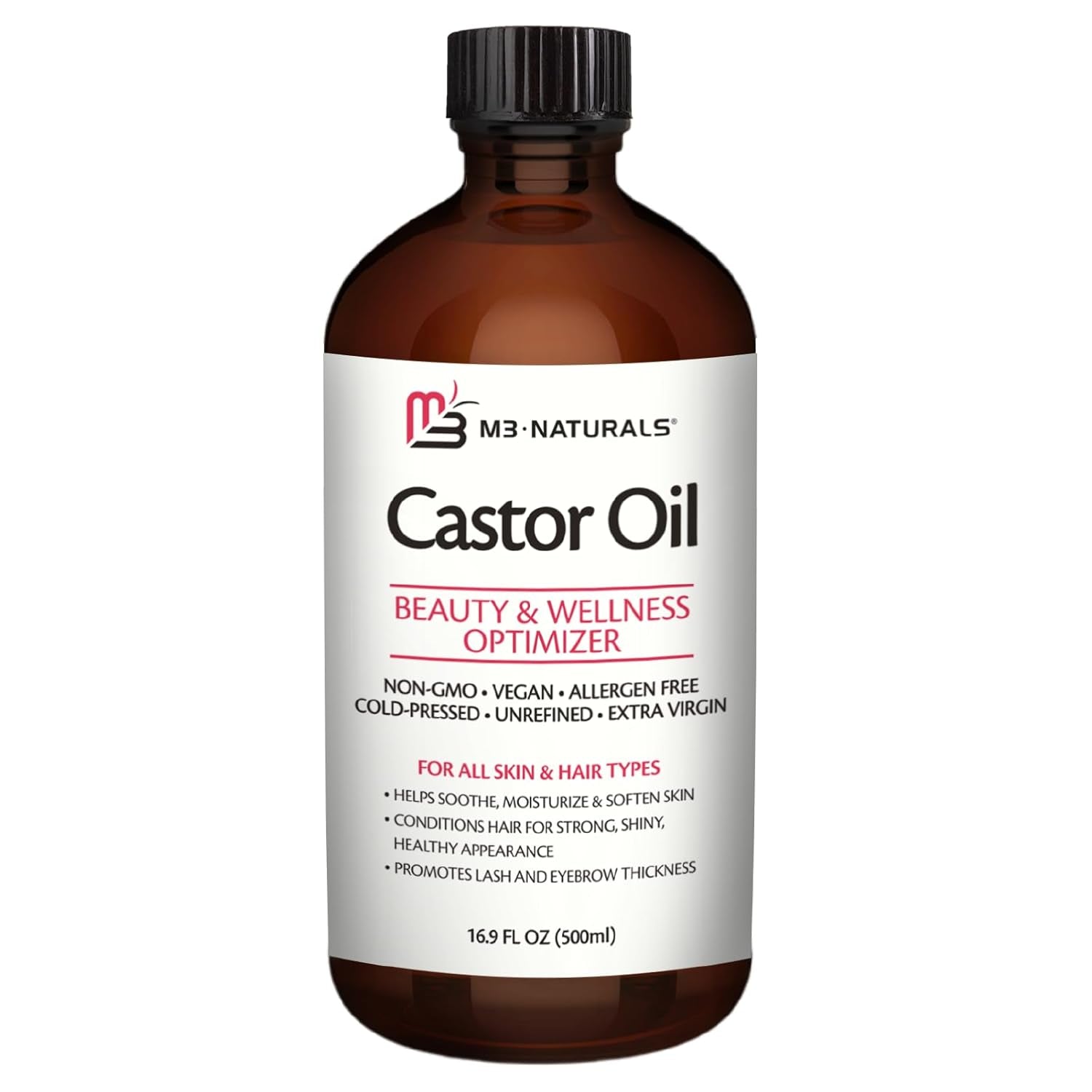 100% Pure Castor Oil 500Ml - Hexane Wellness &amp; Relaxation