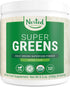 Super Greens Daily Greens Superfood Powder - Certified USDA Organic Green Powder W/20+ Whole Foods, Spirulina Powder, Wheat & Barley Grass - Probiotics, Fiber & Enzymes - Original Flavour, 30 Servings