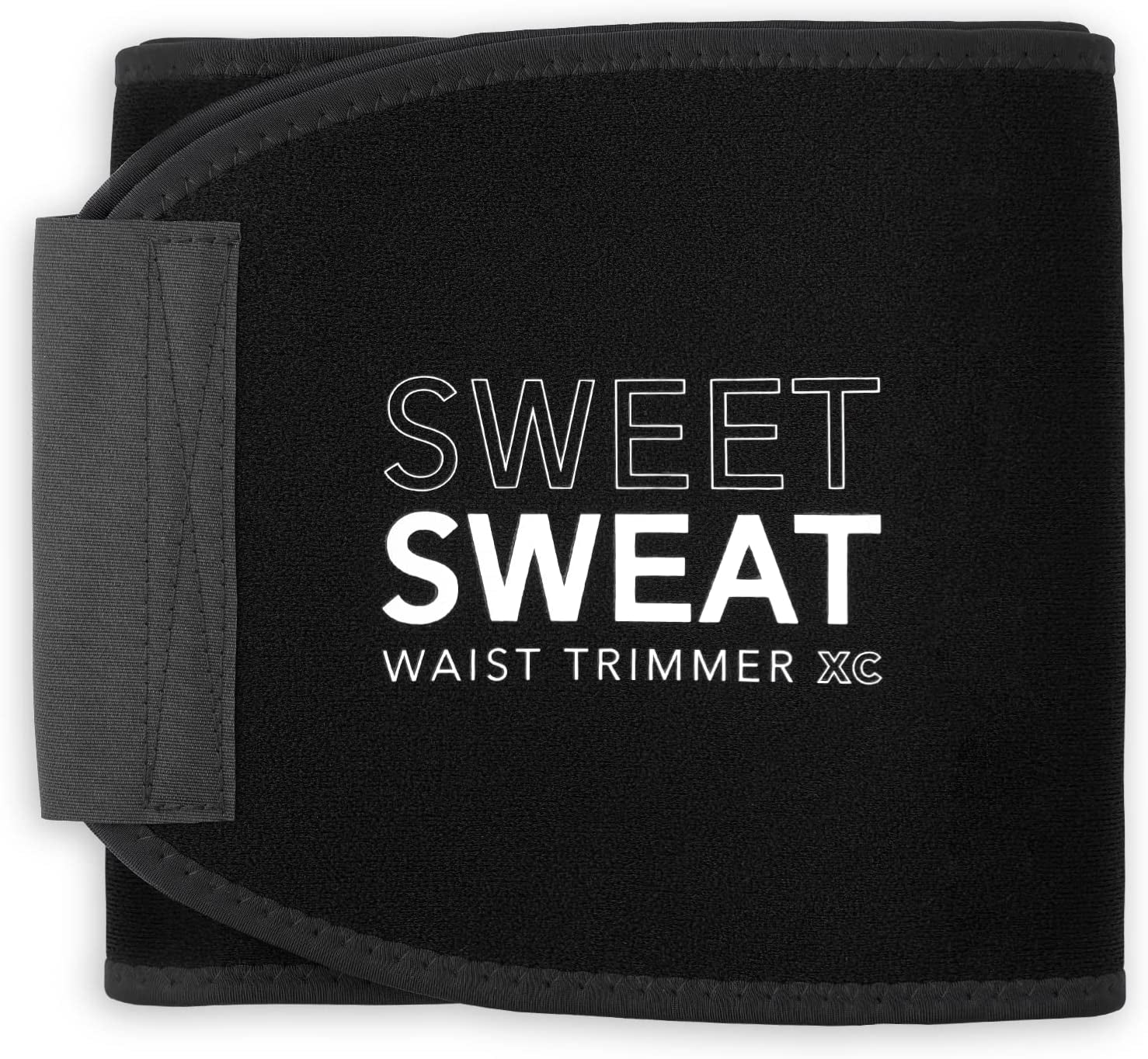 Sweet Sweat Waist Trimmer for Women and Men - Sweat Band Waist Trainer for High-Intensity Training &amp; Workouts