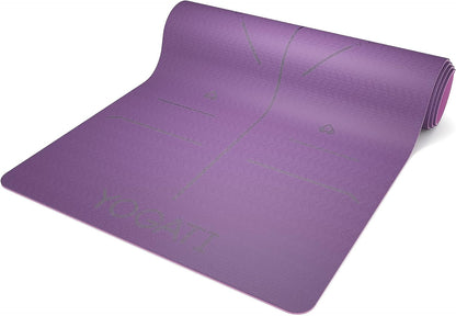 Yoga Mats for Home Workout. Non Slip Yoga Mat with Strap. Thick Yoga Mats for Women and Men. Pilates Mat Ideal for Fitness and Gym. Exercise Mat Thick. Yoga Mat Thick. Workout Mat. Yoga Matt