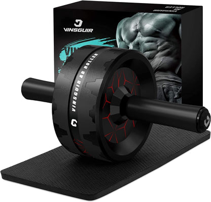 Ab Roller Wheel – Core &amp; Abs Workout Equipment with Knee Pad.