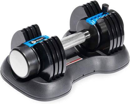 Adjustable Dumbbells Set of 2 | 5Lb-25Lb, 2.5Lb-15Lb, 6In1 - Compact Quick Adjustable Weights Dumbbells Set of 2 - Full Body Exercise &amp; Fitness Dumbbells Adjustable Weight for Home Gym