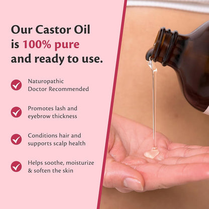 100% Pure Castor Oil 500Ml - Hexane Wellness &amp; Relaxation